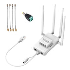 VONETS VAR600-H 600Mbps Wireless Bridge WiFi Repeater, With 4 Antennas + DC Adapter Set, With 4 Antennas + DC Adapter Set