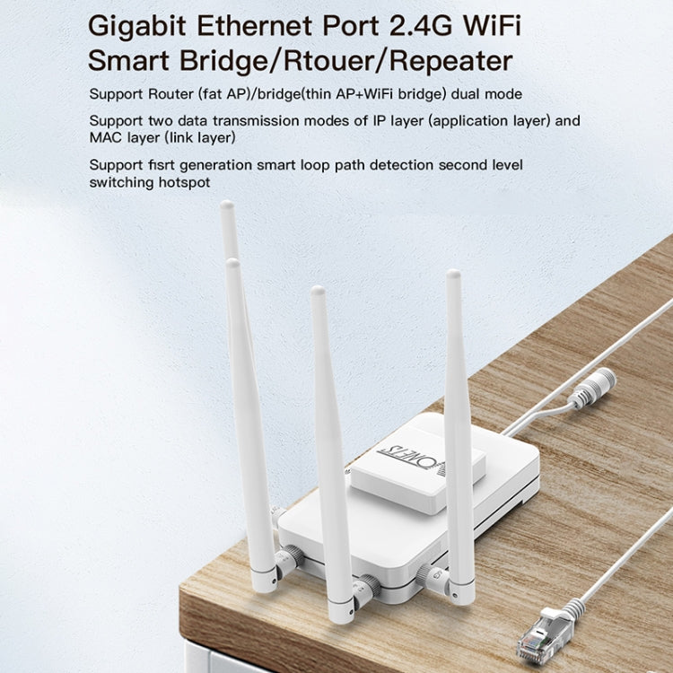 VONETS VAR600-H 600Mbps Wireless Bridge WiFi Repeater, With Power Adapter + DC Adapter Set, With Power Adapter + DC Adapter Set