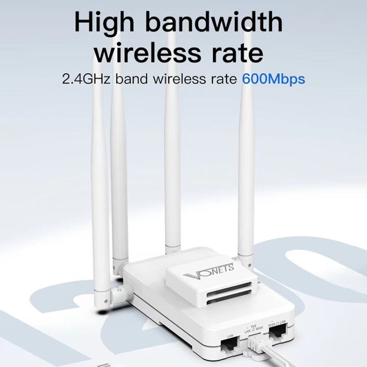 VONETS VAR600-H 600Mbps Wireless Bridge WiFi Repeater, With Power Adapter + DC Adapter Set, With Power Adapter + DC Adapter Set