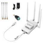 VONETS VAR600-H 600Mbps Wireless Bridge WiFi Repeater, With Power Adapter + DC Adapter Set, With Power Adapter + 4 Antennas + DC Adapter Set