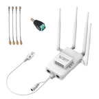VONETS VAR1200-H 1200Mbps Wireless Bridge External Antenna Dual-Band WiFi Repeater, With 4 Antennas + DC Adapter Set, VAR1200-H With 4 Antennas + DC Adapter Set