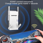 COMFAST CF-AC2100 2100Mbps Wireless WIFI Signal Amplifier Repeater Booster Network Router with 4 Antennas, UK Plug, CF-AC2100, EU Plug, CF-AC2100, UK Plug