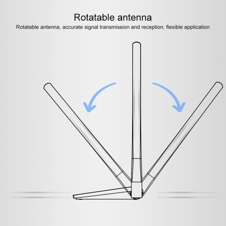 COMFAST CF-WU782ACV2 1300Mbps Dual-band Wifi USB Network Adapter with 2 Antennas, CF-WU782ACV2