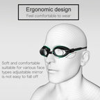 High-definition Waterproof Fogproof Swimming Goggles with Swimming Cap, Swimming Goggles with Cap (Black), Swimming Goggles with Cap (Black Plating), Swimming Goggles with Cap (Pink), Swimming Goggles with Cap (Blue), Swimming Goggles with Cap (Silver)