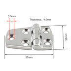 38x57mm 316 Stainless Steel Yacht RV Hinge Control Cabinet Hinge, 38x57mm