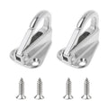 316 Stainless Steel Yacht Fender Hook Spring Coat Hook with 2 x 3.9x13 Screws, Spring Hook with 2 x 3.9x13 Screws