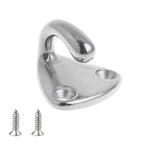 316 Stainless Steel Yacht Fender Hook Coat Hook with 2 x 2.9x13 Screws, with 2 x 2.9x13 Screws