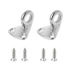 316 Stainless Steel Yacht Fender Hook Ring Coat Hook with 2 x 3.9x13 Screws, Ring Hook with 2 x 3.9x13 Screws