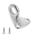 316 Stainless Steel Yacht Fender Hook Ring Coat Hook with 2 x 3.9x13 Screws, Ring Hook with 2 x 3.9x13 Screws