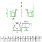 316 Stainless Steel Yacht Deck Hinge, Deck Hinge