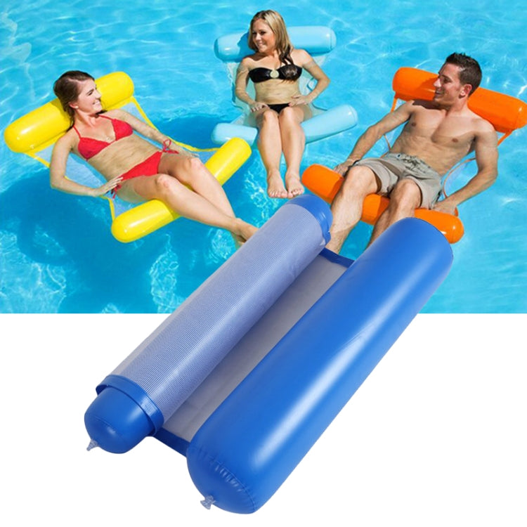 Foldable Double-purpose Backrest Float Hammock with Net, Size: 130x73cm, Size: 130x73cm (Sapphire Blue), Size: 130x73cm (Yellow), Size: 130x73cm (Orange), Size: 130x73cm (Pink), Size: 130x73cm (Blue), Size: 130x73cm (Red)