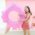 Shell Shape Inflatable Swimming Ring Lifesaving Ring Axillary Ring, Size: S,70x80cm, Size: 70x80cm(Pink), Size: 70x80cm(Blue)