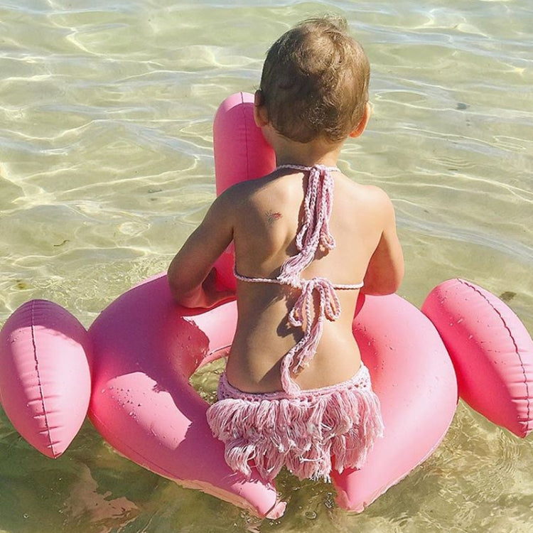 Kids Summer Water Fun Inflatable Flamingo Shaped Pool Ride-on Swimming Ring Floats, Outer Diameter: 87cm, Outer Diameter: 87cm, Watermelon Shaped, Blue Toucan Shaped