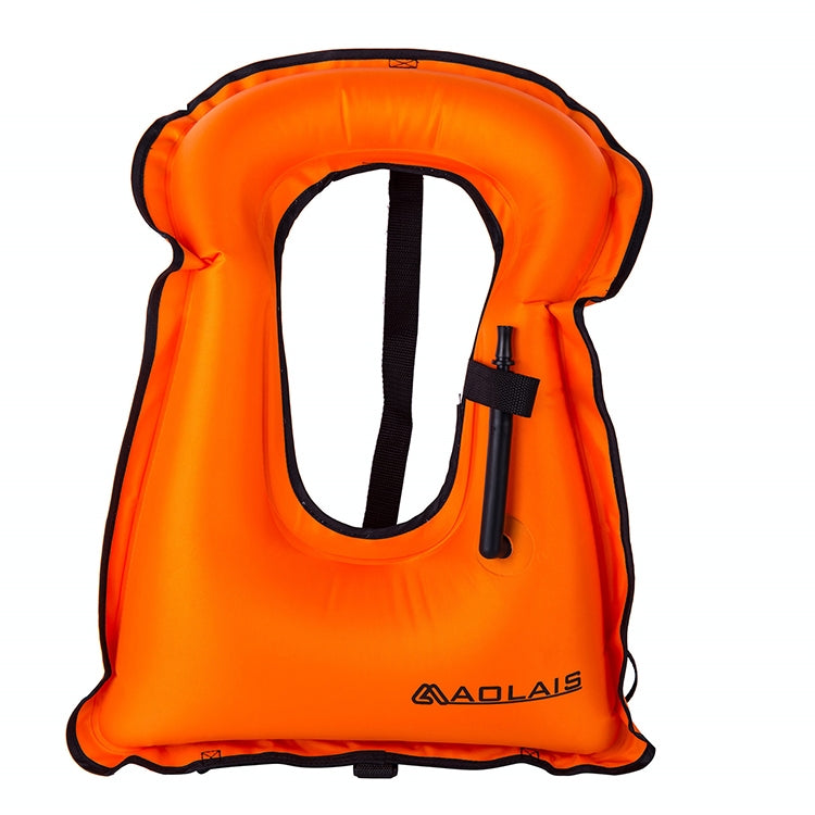 Adult Portable Snorkeling Buoyancy Inflatable Vest Life Jacket Swimming Equipment, Size:650*450mm, Adult Life Jacket (Orange), Adult Life Jacket (Purple), Adult Life Jacket (Green)