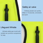 Adult Portable Snorkeling Buoyancy Inflatable Vest Life Jacket Swimming Equipment, Size:650*450mm, Adult Life Jacket (Orange), Adult Life Jacket (Purple), Adult Life Jacket (Green)