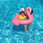 Inflatable Flamingo Shaped Baby Swimming Ring, Inflated Size: 83 x 83 x 48cm, Flamingo Baby Ring