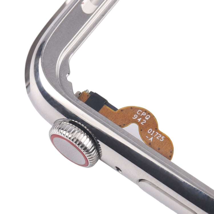 For Apple Watch Series 4 40mm LTE Stainless Steel Middle Frame Bezel Plate with Crown Spin Axis Flex Cable, For Apple Watch Series 4 40mm LTE(Stainless Steel)