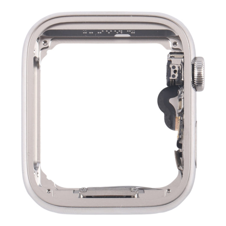 For Apple Watch Series 5 44mm LTE Stainless Steel Middle Frame Bezel Plate with Crown Spin Axis Flex Cable, For Apple Watch Series 5 44mm LTE(Stainless Steel)