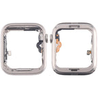 For Apple Watch Series 5 44mm LTE Stainless Steel Middle Frame Bezel Plate with Crown Spin Axis Flex Cable