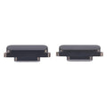 For Apple Watch Series 4 / 5 / 6 1 Pair Watch Clasp, For Apple Watch Series 4 / 5 / 6(Black)