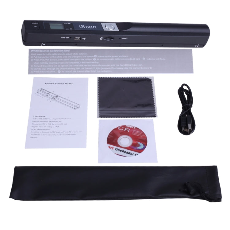 iScan01 Mobile Document Handheld Scanner with LED Display, A4 Contact Image Sensor, iScan01 Black, iScan01 Green, iScan01 Blue, iScan01 Red, iScan01 Silver