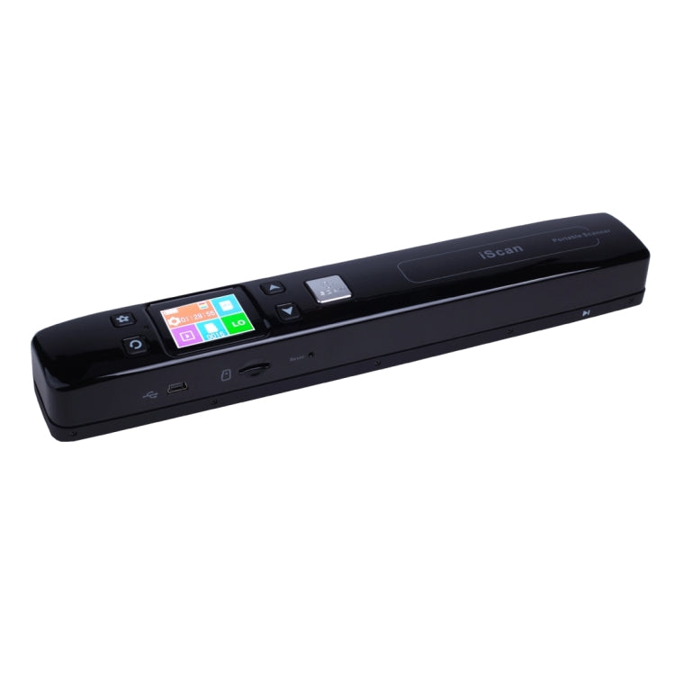 iScan02 Double Roller Mobile Document Portable Handheld Scanner with LED Display,  Support 1050DPI  / 600DPI  / 300DPI  / PDF / JPG / TF, iScan02 Black, iScan02 White