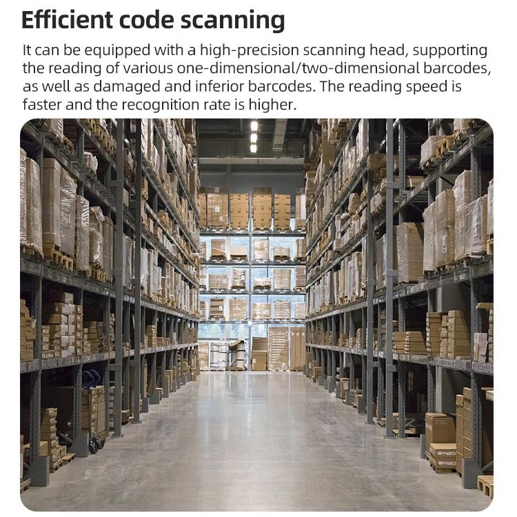 5.5 inch Android 10 IP65 RFID Handheld Industrial Data Terminal Barcode Scanner, Style: NFC UHF + 2D Head, NFC HF + 2D Head
