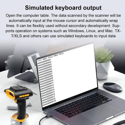 UHF RFID Handheld Card Reader Cash Register Settlement Scanner, Style: USB, USB