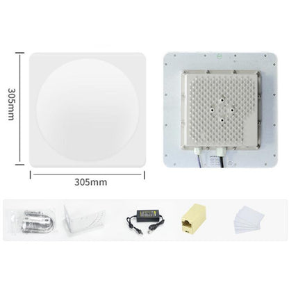 UHF RFID Long Range 9dBi Integrated Reader with E710 Chip, Style: Add Power Over Ethernet, Add Power Over Ethernet
