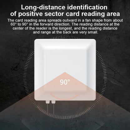 UHF Middle Range RFID Integrated Reader Identification Distance 0-5m, Style: Standard, Standard