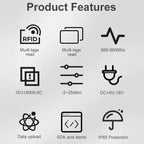 UHF Electronic Tag Identification RFID Reader / Writer 7dbi Antenna Integrated Reader, Style: USB Virtual Port, USB Virtual Port