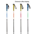135cm Adjustable Portable Height Outdoor Aluminum Trekking Poles, Orange#135cm, Red#135cm, Green#135cm, Blue#135cm