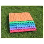 2 PCS Portable Folding Cellular Massage Cushion Outdoors Damp Proof Picnic Seat Mats EVA Pad, 2 PCS (Red), 2 PCS (Dark green), 2 PCS (Grass green), 2 PCS (Orange), 2 PCS (Blue), 2 PCS (Purple)