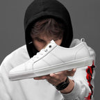 Microfiber Leather Upper Simple Solid Color Casual Shoes for Men, 38, 39, 40, 41, 42, 43