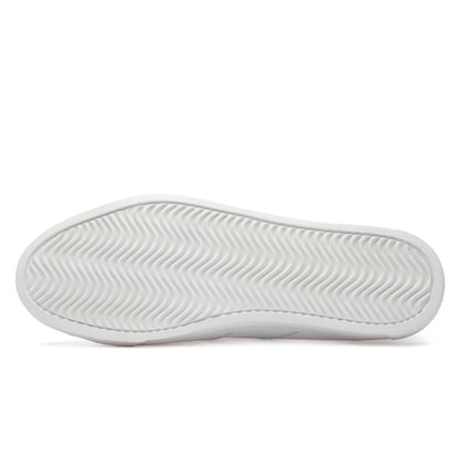 Microfiber Leather Upper Simple Solid Color Casual Shoes for Men, 42