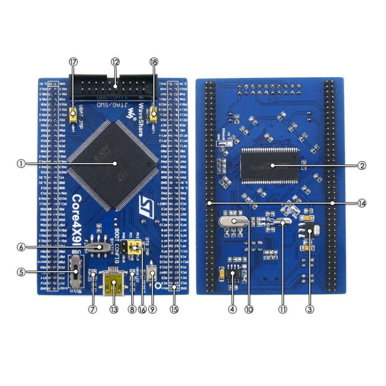 Waveshare Open429I-C Package A, STM32F4 Development Board