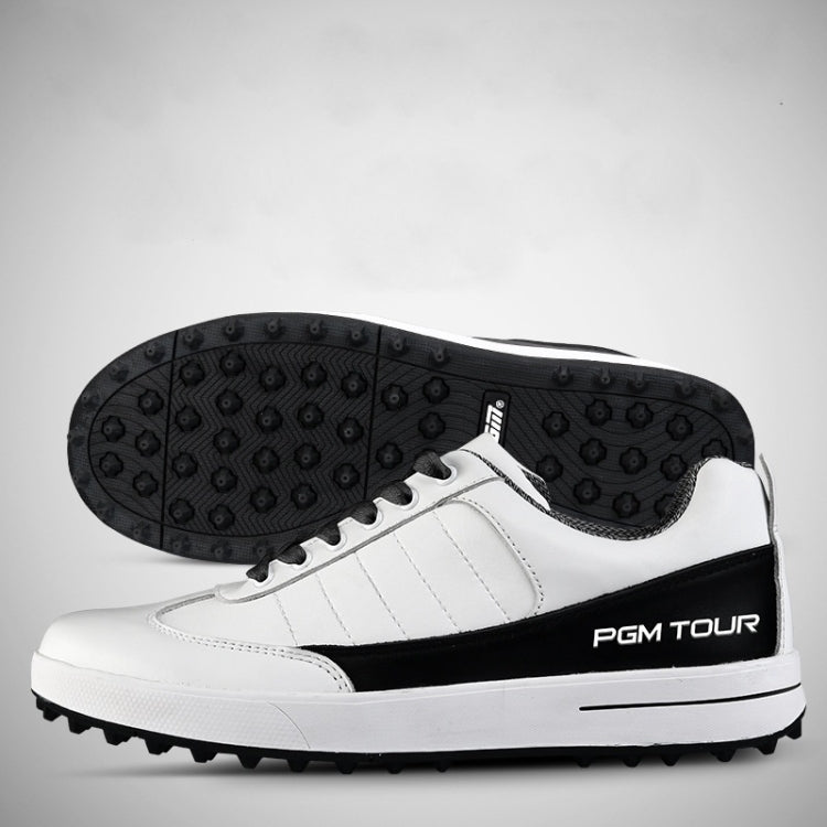 PGM Golf Soft Super Waterproof Breathable Casual Leather Shoes Sneakers for Men(Color:Brown Size:46), 39, 40, 41, 42, 43, 44, 45, 46