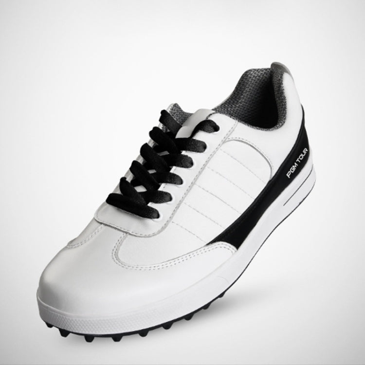 PGM Golf Soft Super Waterproof Breathable Casual Leather Shoes Sneakers for Men(Color:Brown Size:46), 39, 40, 41, 42, 43, 44, 45, 46