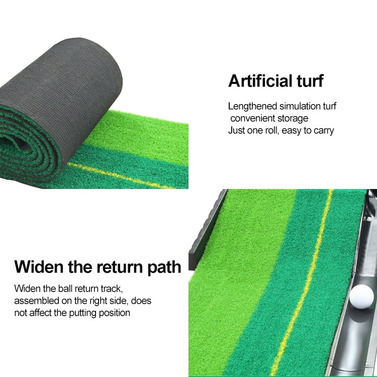PGM 2.5m Golf Indoor Swing Grip Putting Trainer Practice Pace with Automatic Return Fairways, 2.5m