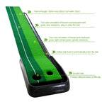 PGM 2.5m Golf Indoor Swing Grip Putting Trainer Practice Pace with Automatic Return Fairways, 2.5m