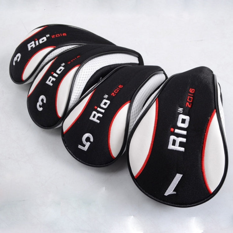 PGM Golf Wood Ball Head Cover Pusher Set,  Black Red Wood Rod, GT002 Black Red
