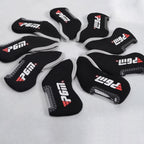 PGM Golf Wood Ball Head Cover Pusher Set,  Black Red Wood Rod, GT002 Black Red