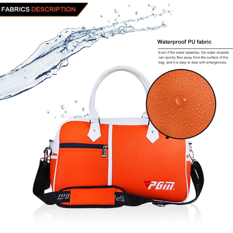 PGM Golf Ultra Light Portable PU Ball Bag Large Capacity Clothes Bag(Black), YWB017 Black, YWB017 White, YWB017 Orange