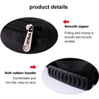 PGM Golf Foldable Portable Nylon Ball Bag(Black Silver), PGM Black Silver, PGM Black Red