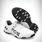 PGM Golf Rotating Buckle Waterproof Microfiber Leather Breathable Non-slip Sneakers for Men(Color:White Green Size:45), 39, 40, 41, 42, 43, 44, 45