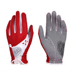 PGM One Pair Golf Non-Slip PU Leather Gloves for Women (Color:Yellow Size:21), 17, 18, 19, 20, 21