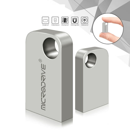 MicroDrive 16GB USB 2.0 Mini Semi-circular Metal U Disk, 16GB