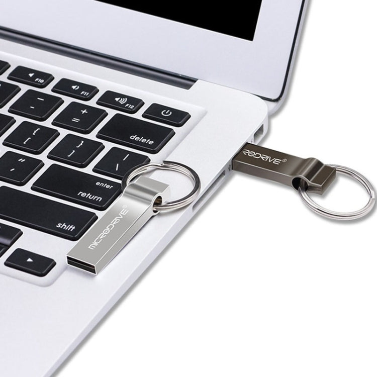 MicroDrive 128GB USB 2.0 Metal Keychain U Disk, 128GB