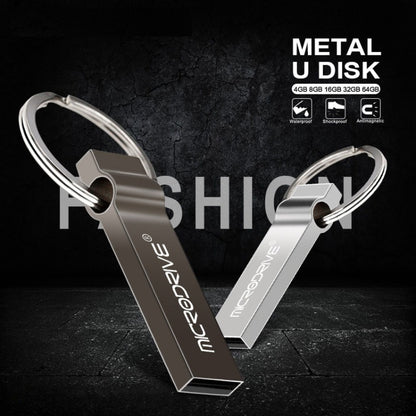 MicroDrive 128GB USB 2.0 Metal Keychain U Disk, 128GB