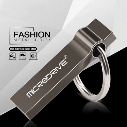 MicroDrive 128GB USB 2.0 Metal Keychain U Disk, 128GB